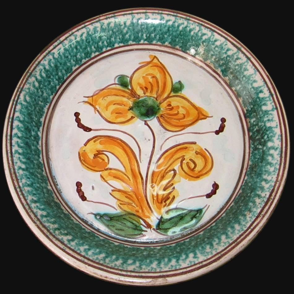 Fangotto da parete con Fiore - Ceramiche di Caltagirone Sofia