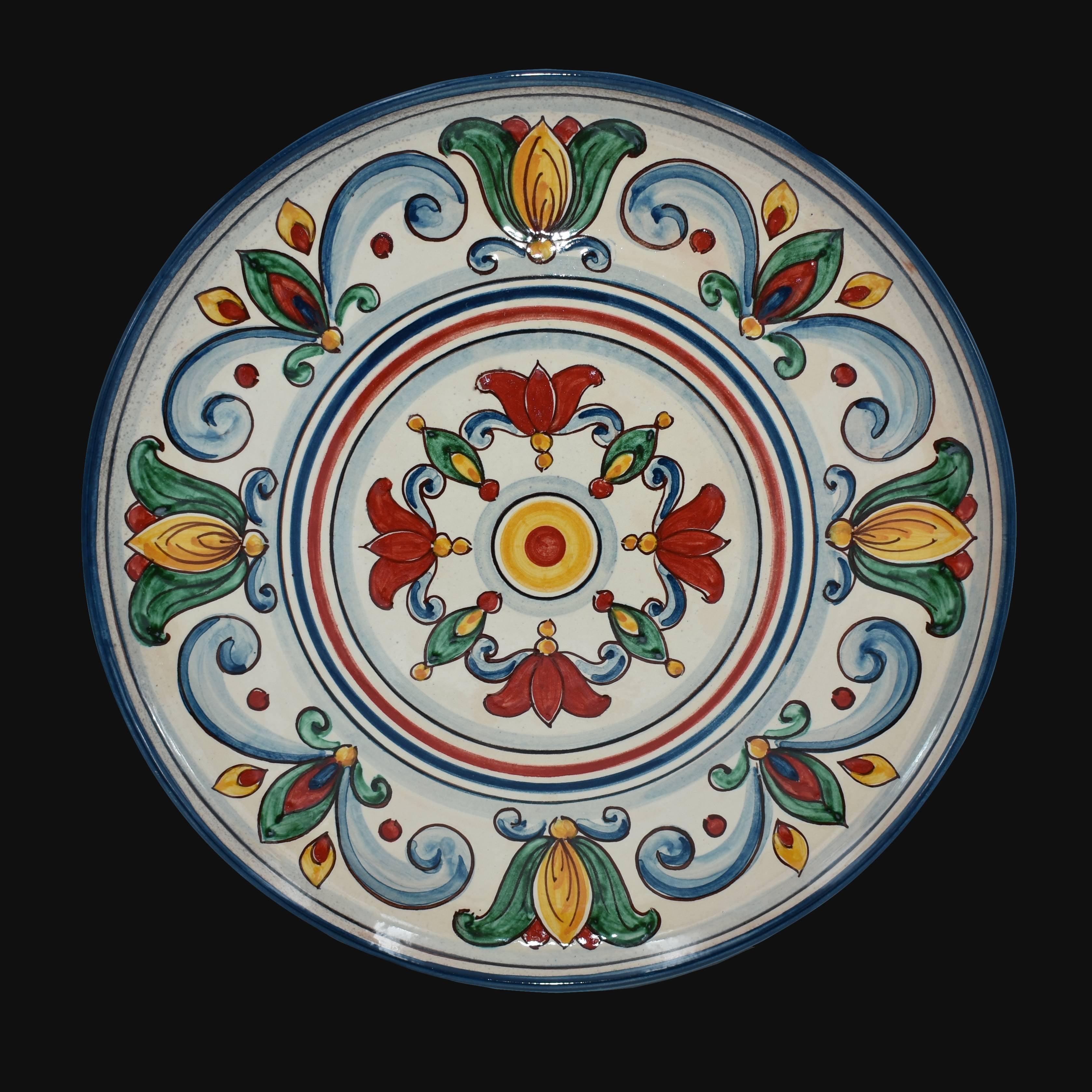 Piatto ornamentale Ø 35/45 Decoro Sicily in ceramica artistica di Caltagirone - Ceramiche di Caltagirone Sofia