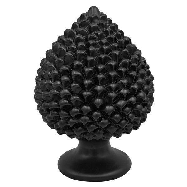 Caltagirone handmade pinecone modeled by hand height 25/40 black line